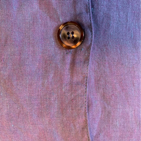 CP SHADES SAUSALITO TUNIC SHIRT JACKET OVERSIZED S HAND-DYED VTG USA BLUE PURPLE - Picture 9 of 10